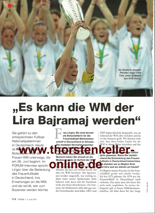 999_20110603_Forum_Interview Renate Lingor_Frauenfuball-WM